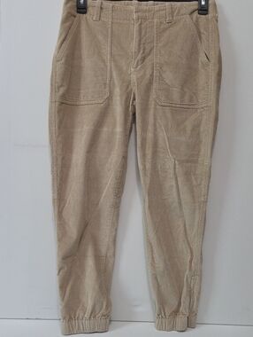 Banana Republic Women's Khaki Corduroy Jogger Pants